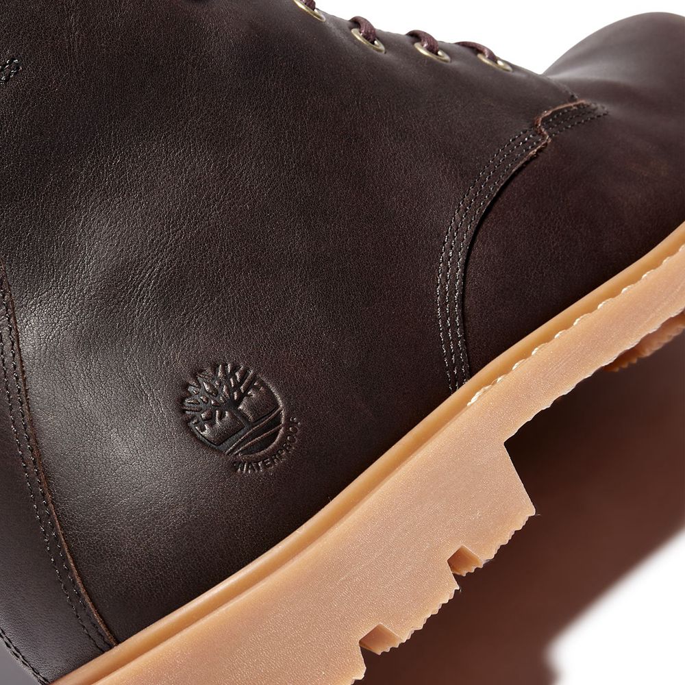 Timberland 6-Inch Μποτακια Ανδρικα Βαθυ Καφε - Belanger Ek+ Waterproof - Greece 6412039-KQ